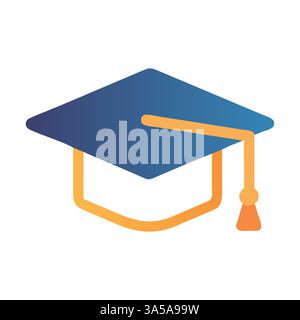 L'icône de Graduation hat Illustration de Vecteur