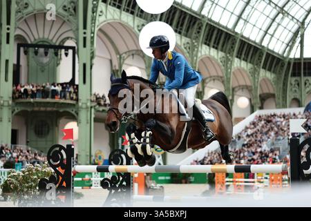 Christian AHLMANN d'Allemagne avec D'aganix 2000 z pendant le saut Hermès au saut Hermès le 22 mars 2025, Paris, France (photo de Maxime David - MXIMD Pictures) Banque D'Images