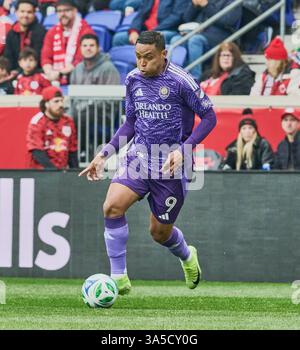 Harrison, NJ, États-Unis - 15 MARS 2025 : vue générale du match MLS entre les New York Red Bulls et Orlando City SC ***USAGE ÉDITORIAL SEULEMENT *** Banque D'Images