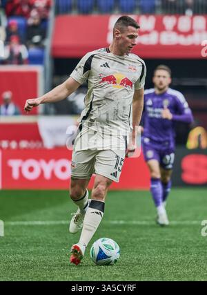 Harrison, NJ, États-Unis - 15 MARS 2025 : vue générale du match MLS entre les New York Red Bulls et Orlando City SC ***USAGE ÉDITORIAL SEULEMENT *** Banque D'Images