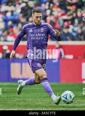 Harrison, NJ, États-Unis - 15 MARS 2025 : vue générale du match MLS entre les New York Red Bulls et Orlando City SC ***USAGE ÉDITORIAL SEULEMENT *** Banque D'Images