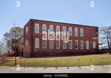 Hôpital historique Dorothea dix et nouveau parc urbain Dorothea dix, Raleigh, Caroline du Nord Banque D'Images