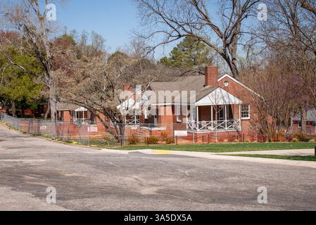 Hôpital historique Dorothea dix et nouveau parc urbain Dorothea dix, Raleigh, Caroline du Nord Banque D'Images