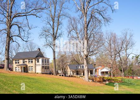 Hôpital historique Dorothea dix et nouveau parc urbain Dorothea dix, Raleigh, Caroline du Nord Banque D'Images