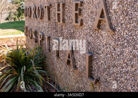 Hôpital historique Dorothea dix et nouveau parc urbain Dorothea dix, Raleigh, Caroline du Nord Banque D'Images