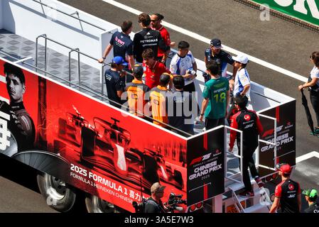 Shanghai, Chine. 23 mars 2025. Défilé des conducteurs. 23.03.2025. Championnat du monde de formule 1, Rd 2, Grand Prix de Chine, Shanghai, Chine, jour de la course. Le crédit photo devrait se lire : XPB/Alamy Live News. Banque D'Images