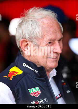 Shanghai, Chine. 23 mars 2025. MARKO Helmut (aut), pilote de Red Bull Racing, portrait lors du Grand Prix de Chine Heineken de formule 1 2025, 2ème manche du Championnat du monde FIA de formule 1 2025 du 21 au 23 mars 2025 sur le circuit international de Shanghai, à Shanghai, Chine - photo Xavi Bonilla/DPPI crédit : DPPI Media/Alamy Live News Banque D'Images