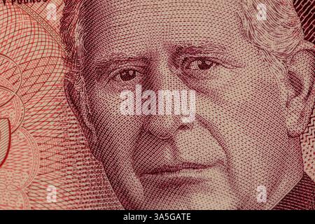King Charles III billet de 50 £. Banque D'Images
