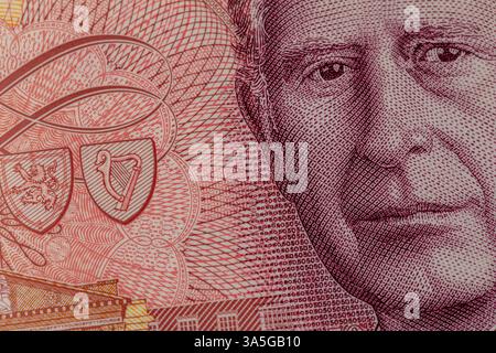 King Charles III billet de 50 £. Banque D'Images
