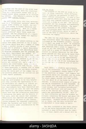 Ce numéro traite des affectations de travail, du moral du personnel, des études du Collège Olaf, du projet d’index des journaux de la Bibliothèque publique de Saint Paul et d’un symposium sur les bibliothèques collégiales d’arts libéraux. Il comprend également des mises à jour sur le service en ligne de Melsa, le réseautage, la formation bibliographique et la croissance d’OCLC. Banque D'Images