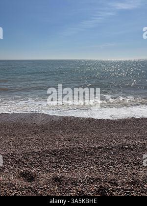 Mer à Sidmouth dans le Devon Banque D'Images