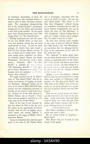 Publié en mars 1905, volume 17, numéro 10 du Mankatonian présente un aperçu de la vie étudiante de l'école normale de l'État de Mankato, couvrant les sports, les clubs, les événements sociaux et les activités académiques. Des publicités locales provenant d'entreprises soutenant la communauté scolaire sont également présentées dans ce numéro. Banque D'Images