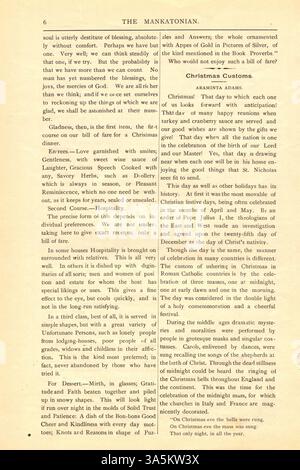 Le magazine Mankatonian, produit par les étudiants de l'école normale d'État de Mankato, a mis en lumière les événements du campus, la vie sociale et les affaires académiques de 1891 à 1913. Banque D'Images