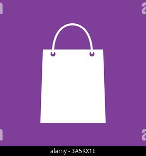 Illustration de l'icône de sac à provisions, parfait pour le commerce électronique, la vente au détail et les conceptions liées au magasin. Illustration de Vecteur