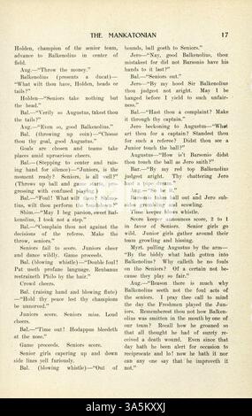 Le magazine Mankatonian a documenté la vie quotidienne et les activités des étudiants de l'école normale d'État de Mankato, y compris la poésie, les événements sur le campus et les publicités des entreprises locales. Banque D'Images
