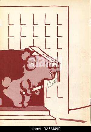 Cet annuaire « Sagamore » 1959 du lycée Roosevelt met en lumière les activités des étudiants, les clubs, l'athlétisme et les événements clés de l'année scolaire 1958-1959/09. Banque D'Images