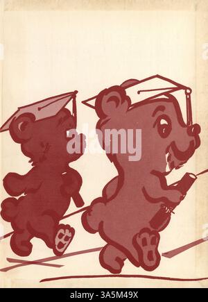 L'annuaire 'Sagamore' de Roosevelt High School fournit un compte rendu détaillé de l'année scolaire 1958-1959 avec un accent sur la vie étudiante, l'athlétisme et les activités académiques. Banque D'Images