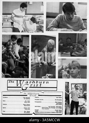 L'édition 1985 du Wahian Yearbook capture les moments clés de l'année scolaire 1984-1985 de Washburn High School, y compris les réalisations des étudiants, les professeurs et l'athlétisme. Banque D'Images