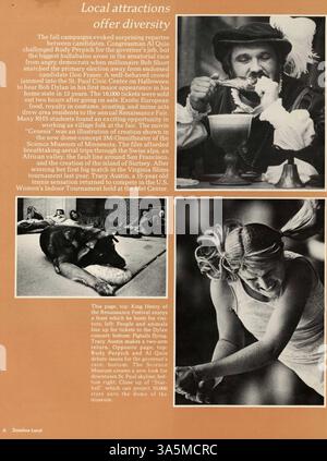 Le Robin '79 Robbinsdale Yearbook présente les faits saillants académiques, sociaux et parascolaires de l'année scolaire 1978-1979 à Robbinsdale High School, avec des profils d'étudiants et de professeurs, des sports et des activités de club. Banque D'Images