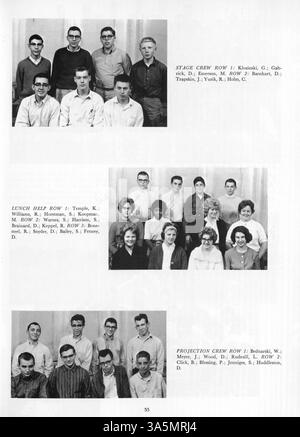 L'annuaire Tiger 1963 documente les réalisations des élèves, des enseignants et des clubs du South High School au cours de l'année scolaire 1962-1963 et souligne les contributions et la participation des élèves afro-américains à la vie scolaire. Banque D'Images