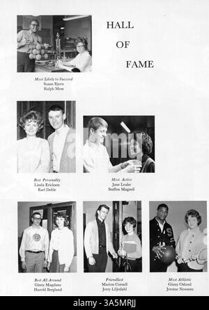 Le Tiger Yearbook of South High School de 1963 détaille les activités académiques, sportives et parascolaires de l'année scolaire 1962-1963 en mettant l'accent sur les contributions des étudiants afro-américains à la vie scolaire et à la communauté environnante. Banque D'Images