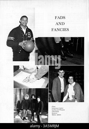Tiger 1963, l'annuaire de South High School, offre un aperçu de l'année scolaire 1962-1963 avec des portraits d'étudiants, de professeurs et d'équipes sportives, ainsi que des rapports sur les clubs et événements scolaires, mettant en évidence les contributions des étudiants afro-américains à la communauté. Banque D'Images