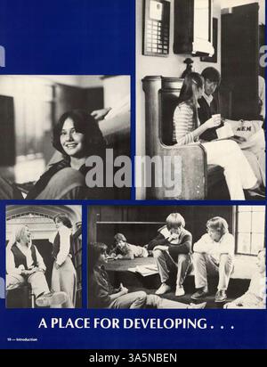 L'annuaire « réflexions » 1979 de Blake School donne un aperçu de l'année scolaire, mettant en évidence les moments clés, les étudiants, les enseignants, les clubs, et les réalisations athlétiques de 1978-1979. Banque D'Images