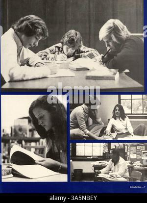Cet annuaire « réflexions » 1979 de Blake School présente les événements clés, les étudiants, les enseignants, les clubs et les équipes sportives de l'année scolaire 1978-1979/09. Banque D'Images