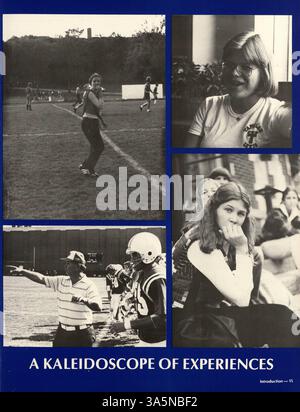 L'annuaire « réflexions » 1979 de Blake School présente les élèves, les enseignants, les clubs, l'athlétisme et les événements majeurs de l'année scolaire 1978-1979-09, donnant un aperçu de la vie scolaire. Banque D'Images