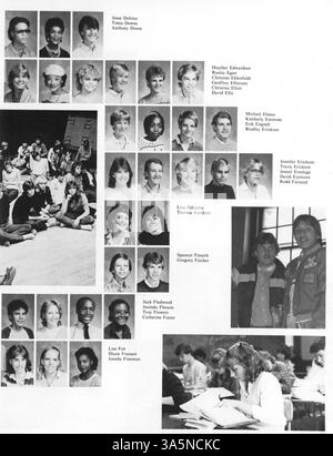 L'édition 1984 de l'annuaire Wahian de Washburn High School met en lumière l'année académique 1983-1984, mettant en valeur les réalisations et les activités des étudiants, des clubs, de l'athlétisme et des professeurs tout au long de l'année scolaire. Banque D'Images