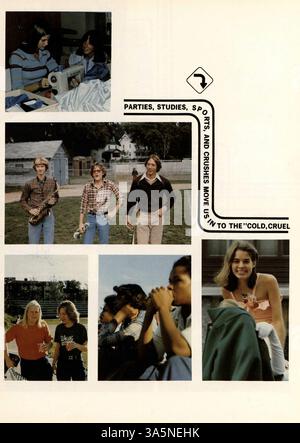 Le Hesperian Yearbook de West High School en 1979 fournit un dossier complet des expériences académiques, sportives et parascolaires des élèves au cours de l'année scolaire 1978-1979. Banque D'Images