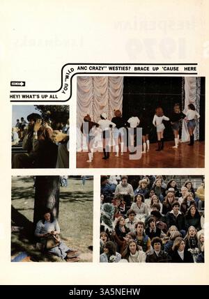 Le Hesperian Yearbook 1979 de West High School met en valeur les réalisations des élèves et des enseignants, y compris les compétitions sportives, les clubs scolaires et les événements importants de l’année scolaire 1978-1979/09. Banque D'Images