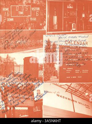 L'annuaire 'Wahian' 1976 de Washburn High School documente les étudiants, les enseignants, les clubs, l'athlétisme et les événements de l'année scolaire 1975-1976 avec un accent particulier sur l'histoire afro-américaine. Banque D'Images