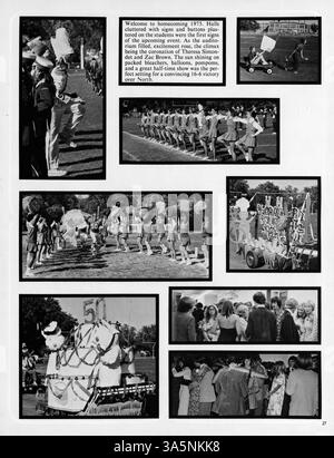 L'annuaire 'Wahian' de Washburn High School (1976) donne un aperçu de l'année académique 1975-1976, présentant la vie étudiante, les événements sportifs, les clubs, et soulignant l'histoire et les contributions afro-américaines. Banque D'Images