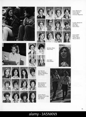 Le Washburn Yearbook 1976, Wahian, documente les moments clés de l'année scolaire 1975-1976 à Washburn High School. Il comprend les réalisations des étudiants, les profils des professeurs, les événements sportifs et les activités parascolaires, tout en reflétant les contributions des étudiants et du personnel afro-américains. Banque D'Images