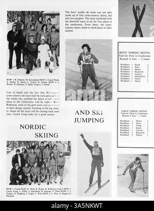 L'annuaire Wahian 1976 de Washburn High School présente des moments clés de l'année scolaire 1975-1976-09, documentant les réalisations des élèves, l'athlétisme, les clubs et les contributions afro-américaines à la communauté scolaire. Banque D'Images