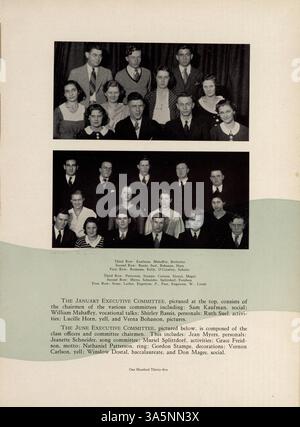 Ce Polaris Yearbook 1933 de North High School documente les activités, les événements académiques, les clubs, l'athlétisme et l'histoire afro-américaine de l'école pendant l'année scolaire 1932-1933. Banque D'Images