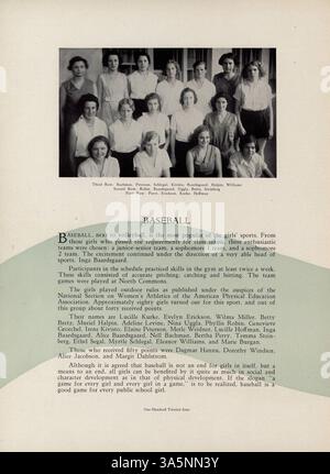 Ce Polaris Yearbook 1933 de North High School documente les activités académiques, sportives et culturelles de l'école de l'année scolaire 1932-1933 en mettant l'accent sur l'histoire et les contributions afro-américaines. Banque D'Images