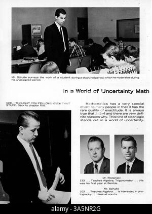 Cette édition 1967 de l’annuaire Benilden présente les faits saillants des étudiants, des enseignants et des athlètes de la période 1956-1967 à l’école secondaire Benilde. Banque D'Images