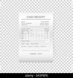 Maquette plate avec vérifier le prix sur fond blanc. Icône pour la conception d'impression. Illustration de Vecteur