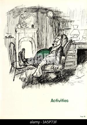 L'annuaire 'Bear 1965' de Bloomington High School présente les événements et les activités de l'année scolaire 1964-1965 en mettant en évidence les étudiants, les clubs, l'athlétisme et les professeurs. Banque D'Images
