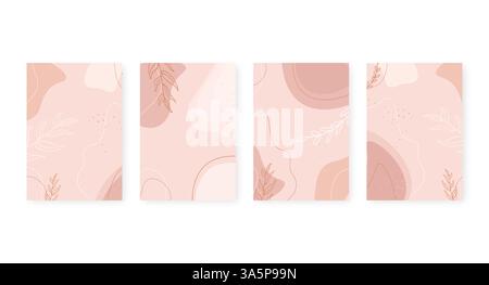 Carte abstraite avec des modèles carrés abstraits à la mode. Design minimaliste. Promotion du design. Vecteur memphis. Promotion bannière. Illustration de Vecteur