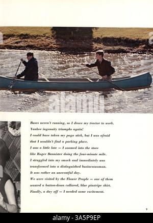 L'annuaire 'Echowan' 1968 du lycée Louis Park documente les élèves, les enseignants, les clubs, l'athlétisme et les événements marquants de l'année scolaire 1967-1968. Banque D'Images