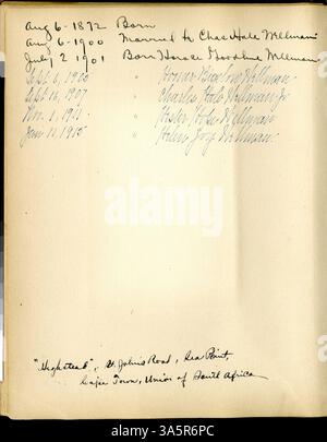 Cet album historique, compilé par Paul Barney de Carleton College Class of 1895, présente des photographies de son collège des jours avant qu'il ne poursuive ses études en dentisterie à l'Université du Minnesota et pratique à Mankato, Minnesota. Banque D'Images