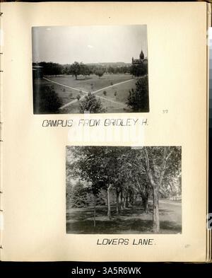 Une collection de photographies compilées par Paul Barney, un étudiant du Carleton College de la promotion de 1895. Plus tard, Barney a obtenu son doctorat en médecine de l'Université du Minnesota et est devenu dentiste à Mankato, Minnesota. Banque D'Images