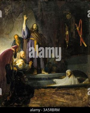 Rembrandt Harmensz van Rijn L'élévation de Lazare Banque D'Images
