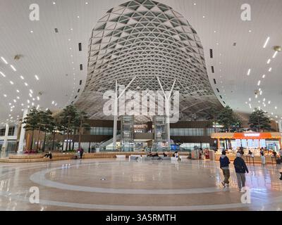 Le terminal 2 ultra-moderne de l'aéroport international d'Incheon en Corée Banque D'Images