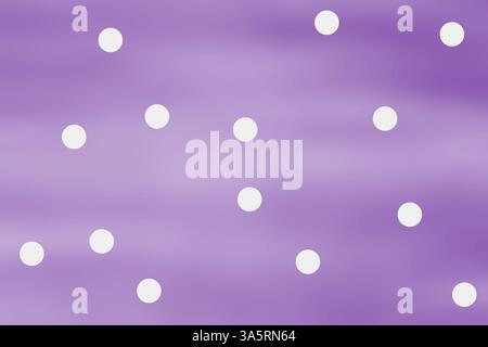 Élégant fond violet lavande avec des pois blancs et un style dégradé, idéal pour les utilisations de design contemporain et artistique Banque D'Images