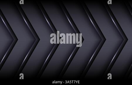 Fond abstrait noir. Élégants éléments de forme diagonale foncée. Design graphique dégradé gris de luxe moderne. Illustration de Vecteur