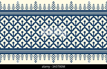 Modèle sans couture d'échelle de chevauchement, modèle de broderie sans couture traditionnel, modèle sans couture pour les idées de décoration à la maison et l'impression de tissu, textile Illustration de Vecteur